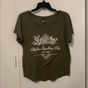 Alpha Epsilon Phi T shirt.